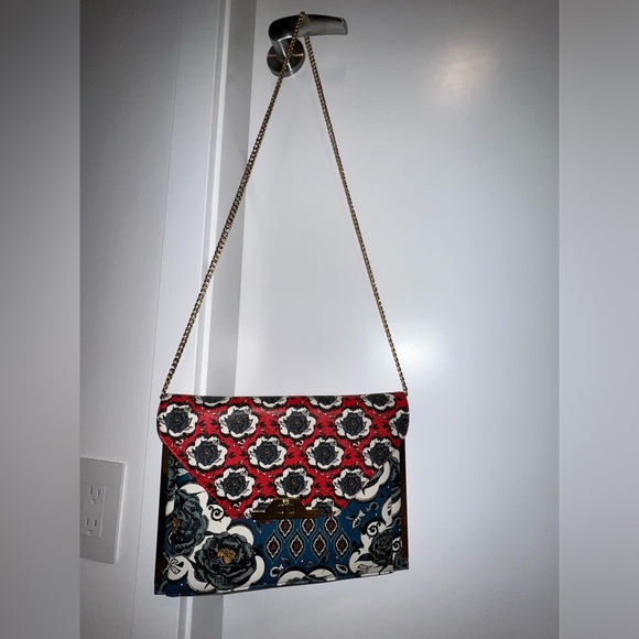 Aldo Patterned Chained wallet Clutch Crossbody Shoulder Handbag- PREOWNED - Picture 14 of 14